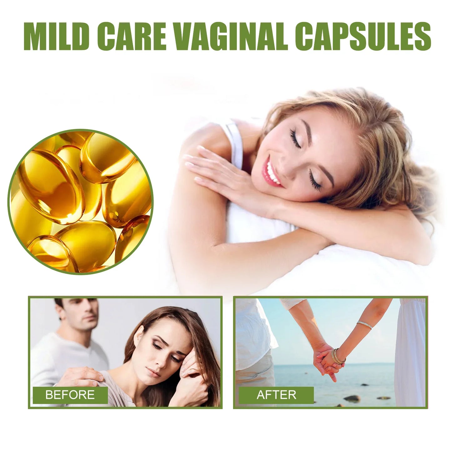 South Moon Vaginal Capsule Vagina Tightening Shrinking Remove Odor Anti-Itch Bacteriostasis Reduce Yam Detox Women Private Care