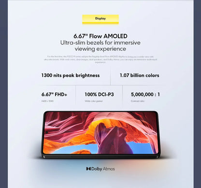 POCO M6 Pro 4G Global Version Smartphone Helio G99 Ultra 120Hz Flow AMOLED 64MP Triple Camera with OIS 67W turbo charging