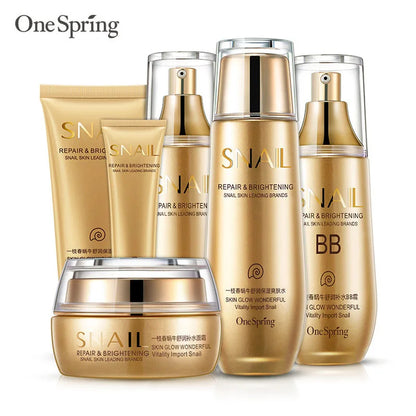 6pcs Snail Collagen Skin Care Sets Moisturizing Facial Set Skincare