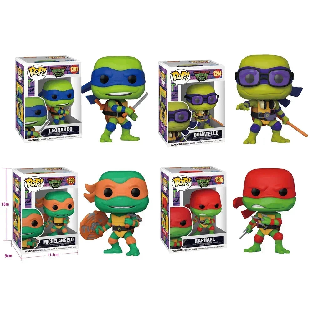 FUNKO POP Ninja Turtles Anime Figure Neca 1990 Film Version Edition Action Figurine Model