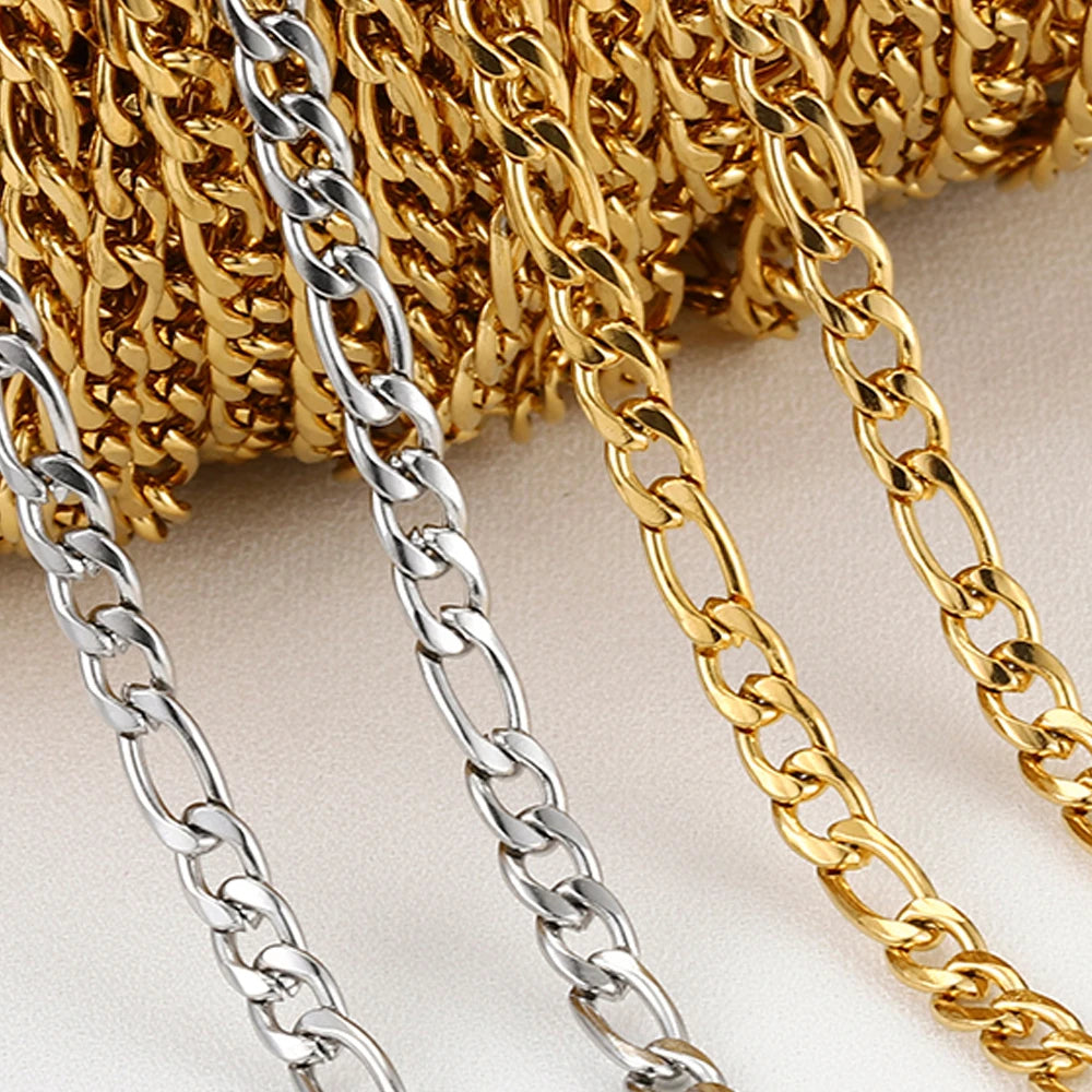 2 Meters Stainless Steel Chains for Jewelry Making