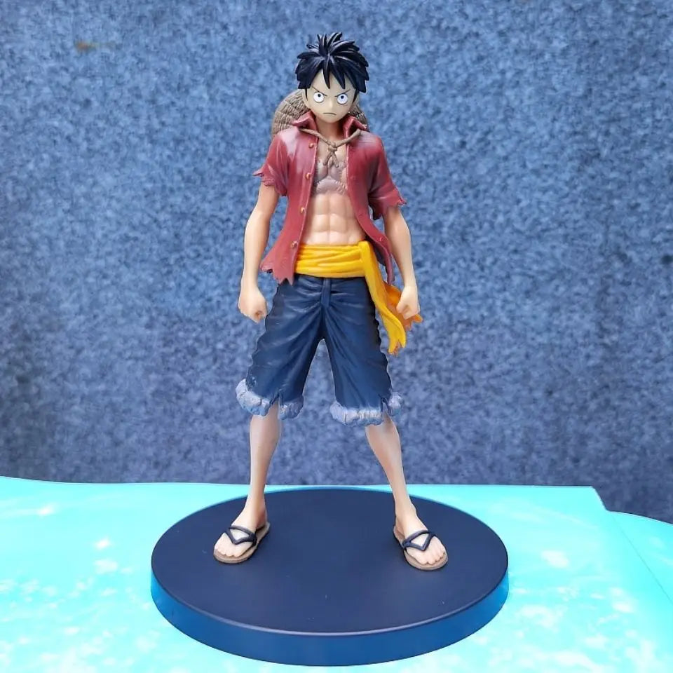 Original Genuine  Anime One Piece 15cm DXF Luffy Theatrical Edition Figural Toys Car Decoration PVC Model