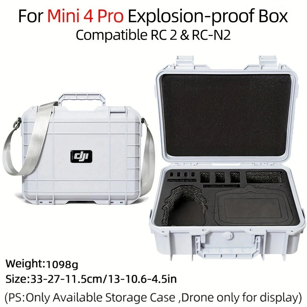 For DJI Mini 4 Pro Case Mini 4 Pro Explosion Proof Case Mini 4 Pro Bag Portable Waterproof Box Hard Shell Large Capacity Case