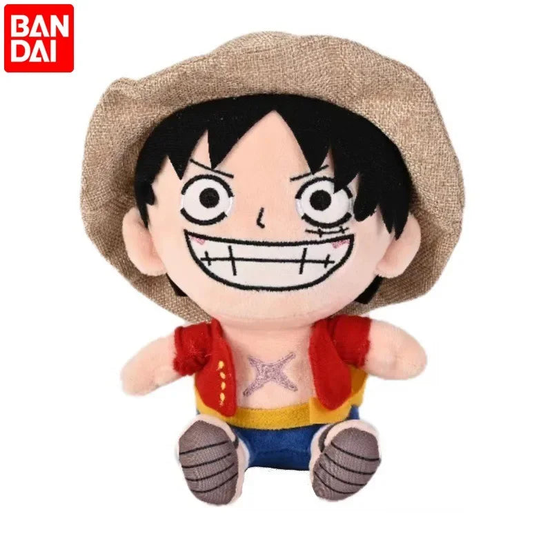 Bandai One Piece Plush Doll Zoro Luffy Chopper Cute 25cm Stuffed Toys Anime