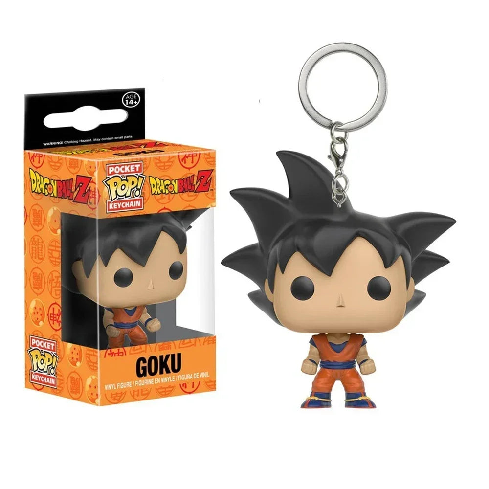 POP Keychain Dragon Ball Z GOKU VEGETA PICCOLO PERFECT CELL GOHAN Vinyl Action Figures Toys