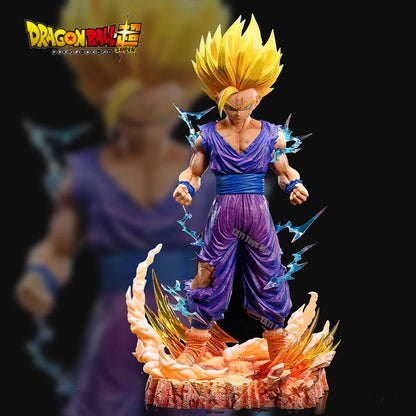 25cm Dragon Ball Z Anime Figure Son Gohan Action Figurine Super Saiyan 2 Cell Game Collection Toy