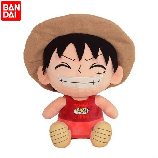 Bandai One Piece Plush Doll Zoro Luffy Chopper Cute 25cm Stuffed Toys Anime