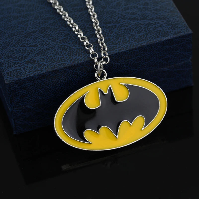 DC Batman Superman Pendants Necklace Keychain Toy Superheroes Movie Jewelry