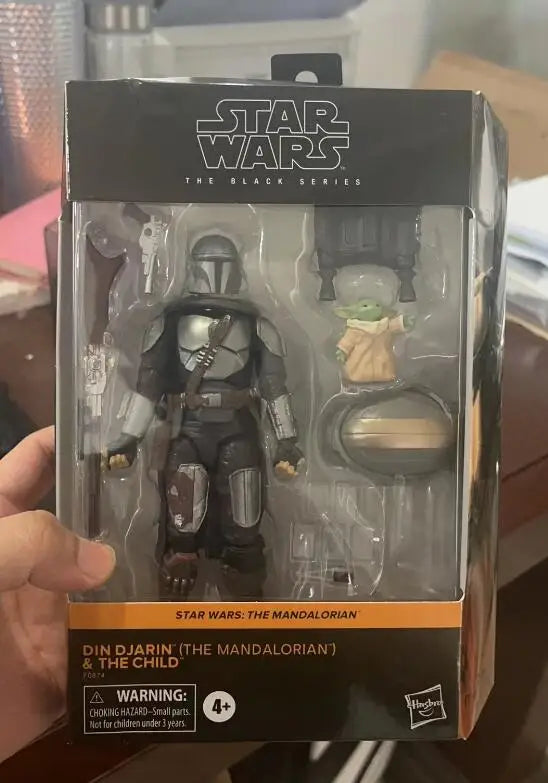 Star Wars The Black Series - Din Djarin The Mandalorian and The Child Baby Yoda Joints Moveable Action Figure Model Toys