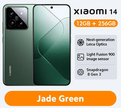 Xiaomi 14 Global Version 256GB 512GB 120Hz 6.36" AMOLED Display Snapdragon 8 Gen 3 Smartphone 50MP Leica Camera 90W HyperCharge