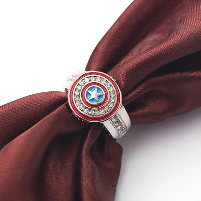 Marvel Captain America Shield / The Avengers Logo Rings Vintage Jewelry Rings