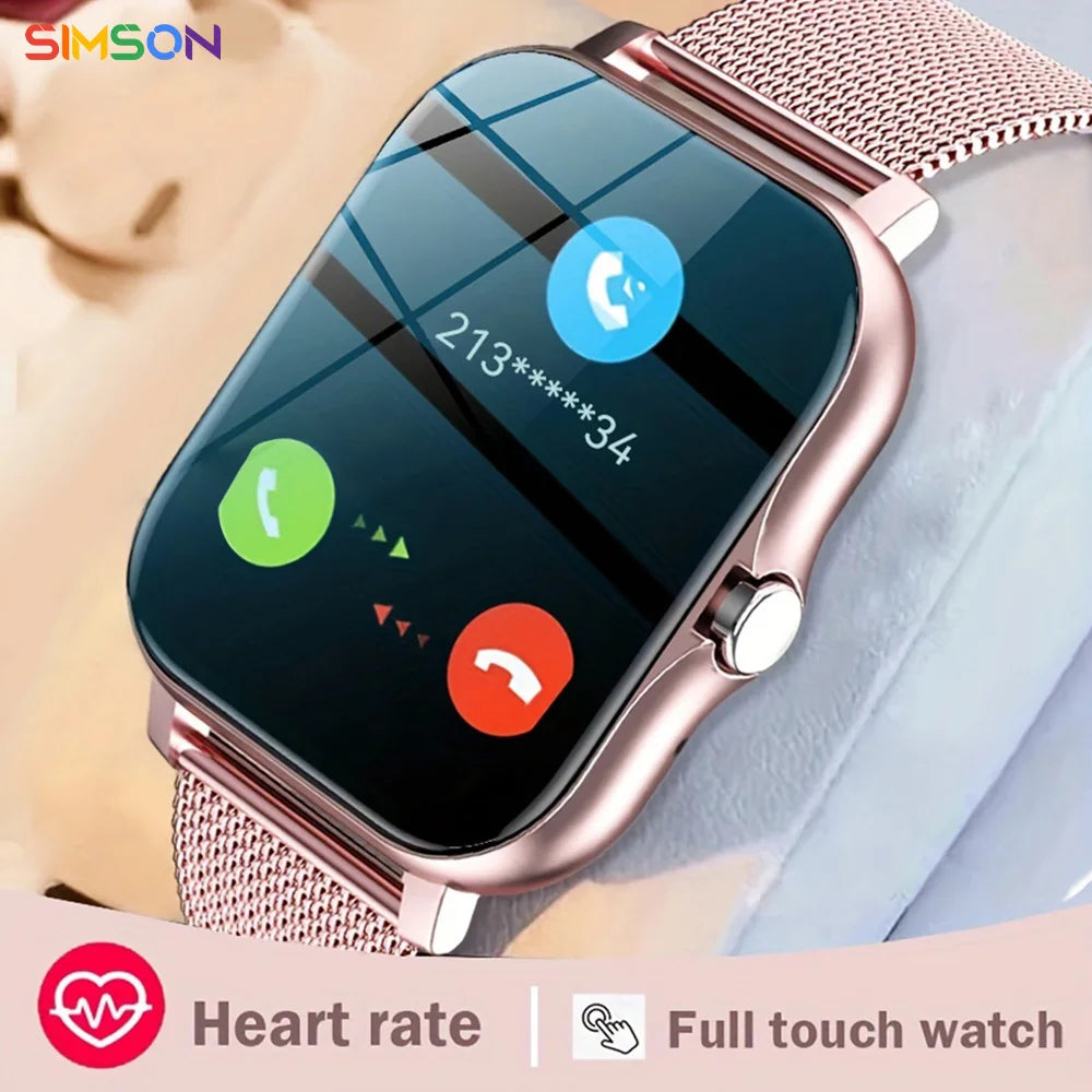 Simson SmartWatch Android Phone 1.44" Color Screen Full Touch Custom Dial Smart Watch with Bluetooth Call