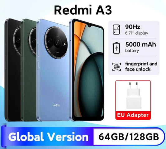 [World Premiere] Xiaomi Redmi A3 Smartphone 6.71" Dot Drop display MediaTek Helio G36 64GB / 128GB ROM 5000mAh Battery 90Hz