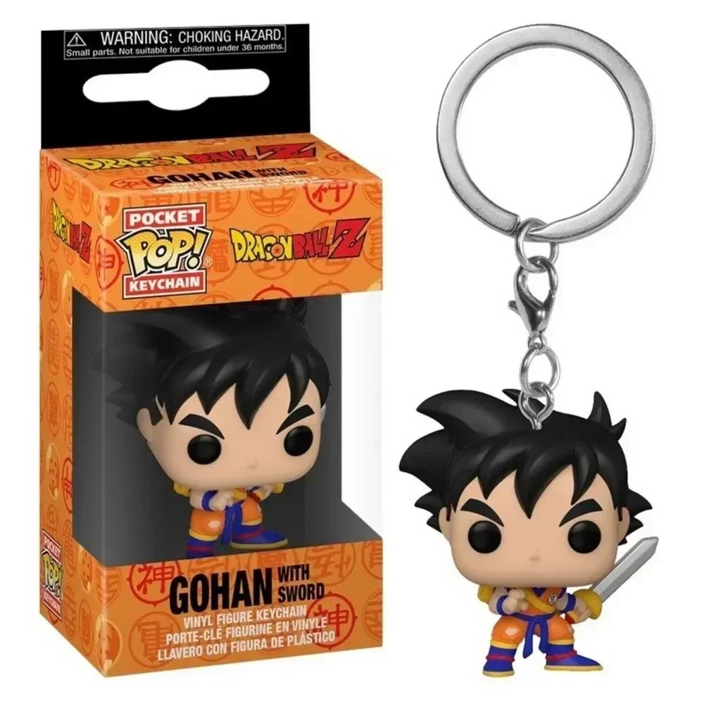 POP Keychain Dragon Ball Z GOKU VEGETA PICCOLO PERFECT CELL GOHAN Vinyl Action Figures Toys