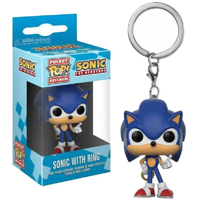 POP Keychain Super Sonic Hedgehog Garage Kit Doll Ornaments Model Game Relate Collectible Toys