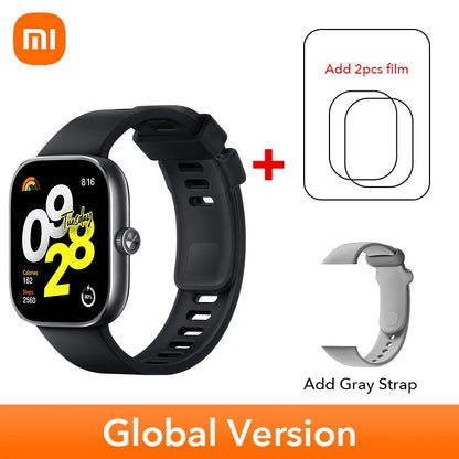 Global Version Xiaomi Redmi Watch 4 Smart Watch 1.97'' AMOLED Blood Oxygen Heart Rate Monitor Support Bluetooth Phone Call