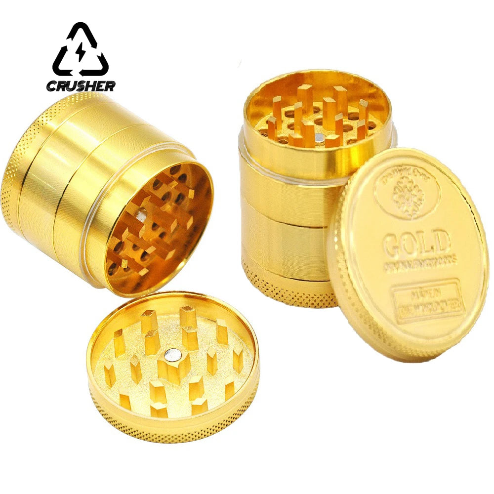 40mm 4-Layer Zinc Alloy Herbal Herb Tobacco Grinders for Smoking ,Metal Tobacco Cutting Pipe Accessories Tobacco Pipes Herb Mills