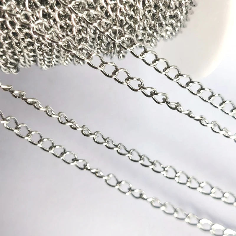 2 Meters Stainless Steel Chains for Jewelry Making