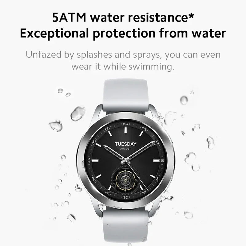 Global Version Xiaomi Watch S3 Smart Watch 1.43" AMOLED Sreen Blood Oxygen Monitor 5ATM Waterproof 150+ Sport Modes