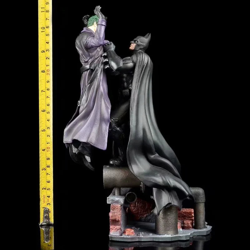 DC Batman VS Joker Action Figure Arkham Comic Anime Bruce Wayne Joker Figure With Base Big Statue Collection Model