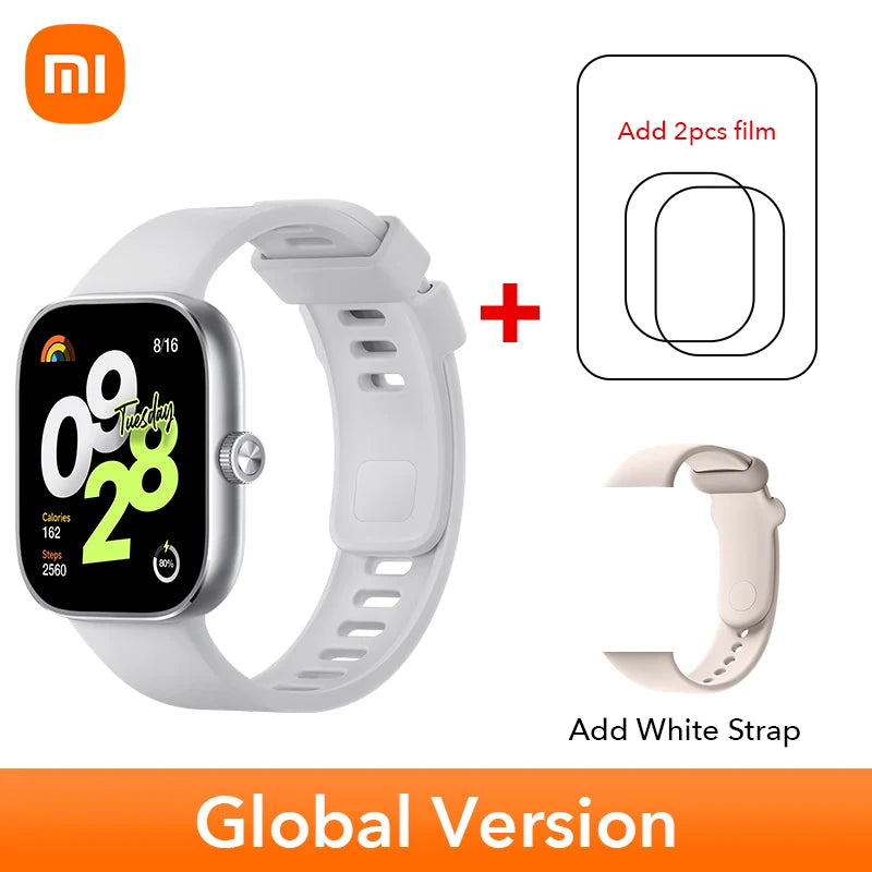 Global Version Xiaomi Redmi Watch 4 Smart Watch 1.97'' AMOLED Blood Oxygen Heart Rate Monitor Support Bluetooth Phone Call