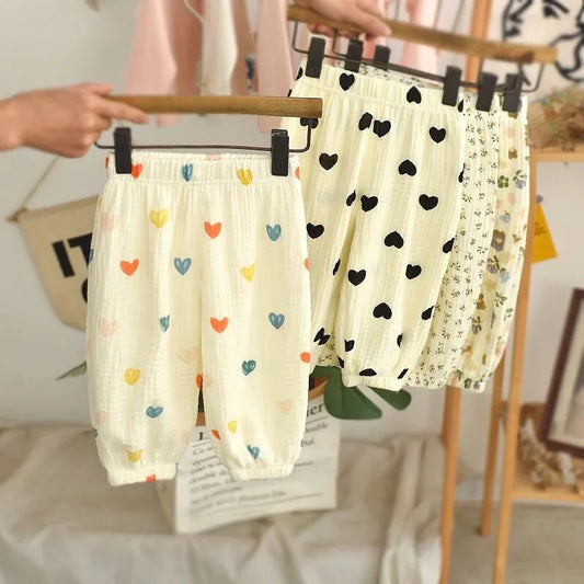 Baby Trousers Unisex Cute Harem Pants  Toddler Girls Boys Thin Loose Fitting Pants