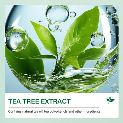 Clear skin tea tree serum, acne removal, repair acne, shrink pores, remove blackheads, and perform facial cleaning.