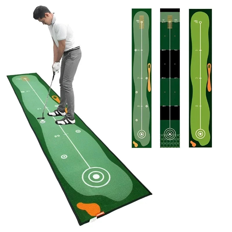 Golf Carpet Putting Mat Indoor Outdoor Training Putting Practice Golf Green Fairway Pad Washable Anti-Slip 50X300cm