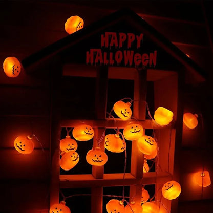 1.5M/3M LED Pumpkin Light String Halloween Decoration