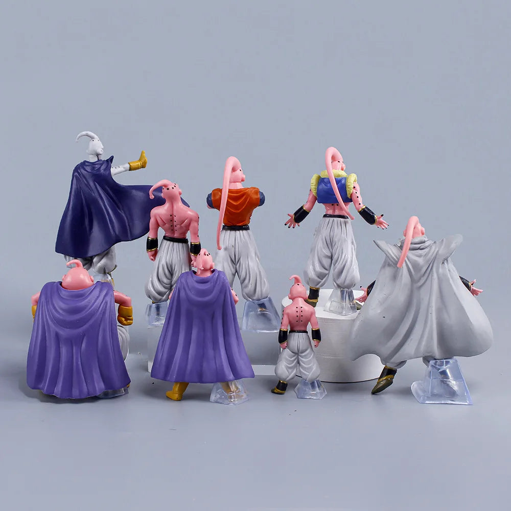 8pcs/Set  Dragon Ball Z Anime Figure Majin Buu  Fat Buu PVC Action Figures Collection Model Toys For Children Adult