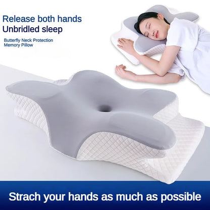 ZEN Anti Snore Memory Foam Pillow , Relaxing Cervical Slow Rebound Neck Pillow Pain Relief Sleeping Orthopedic Pillow Beding