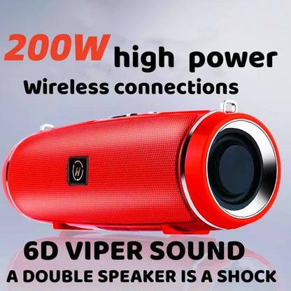 Xiaomi High Quality High-power Bluetooth Speaker Portable Bass Outdoor Wireless Audio 3D Surround 200W Bluetooth Speaker Tws/FM