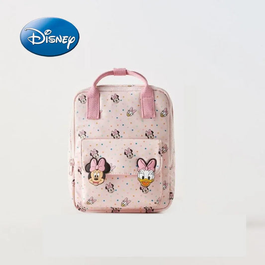 Disney  New Minnie Children's Backpack Mini School Bag Cute Shoulder Bag for Boys and Girls