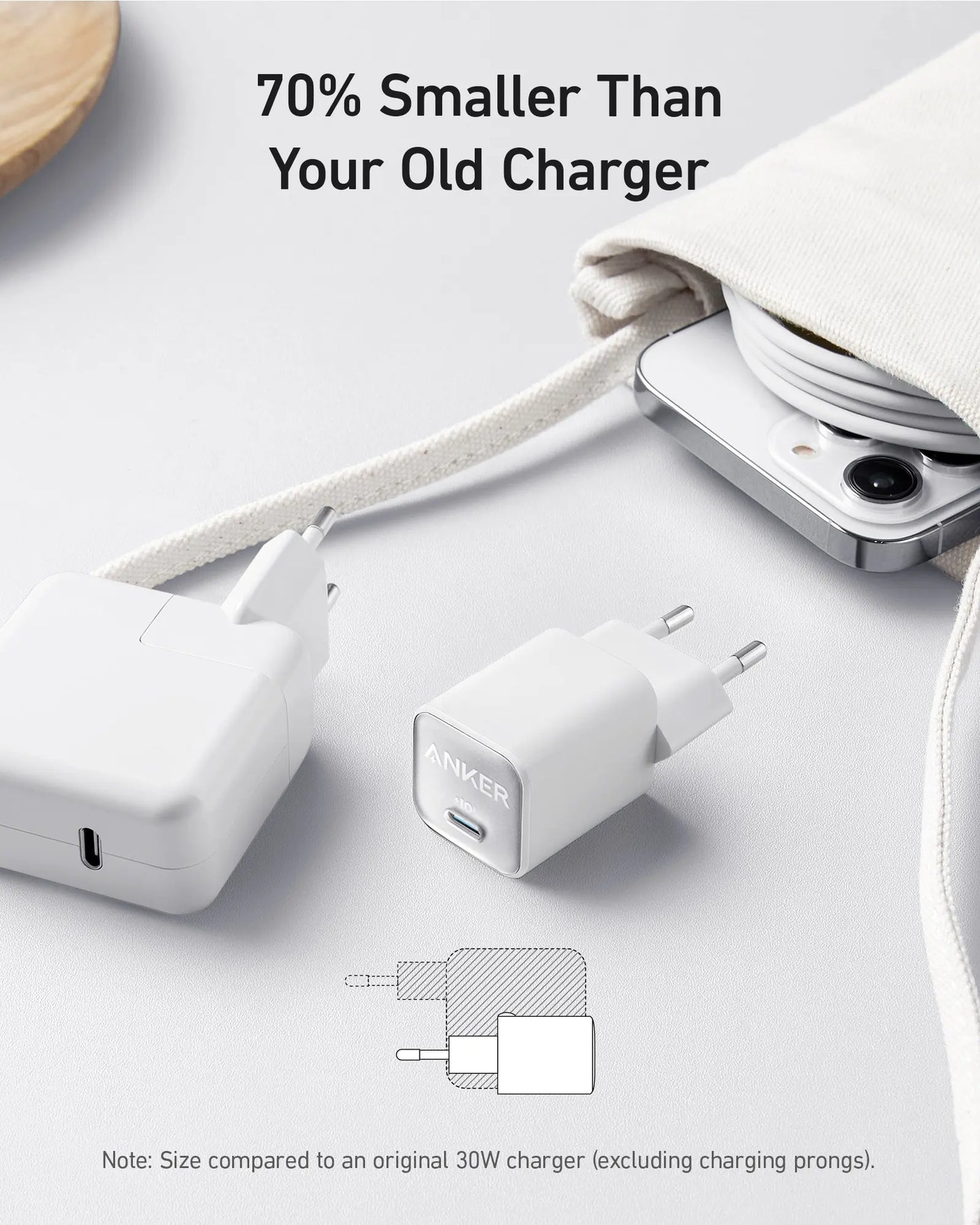 Anker USB C 30W 511 Charger (Nano 3) Portable Charger Tpye C Charger for iphone 15 pro max iphone charger fast charging