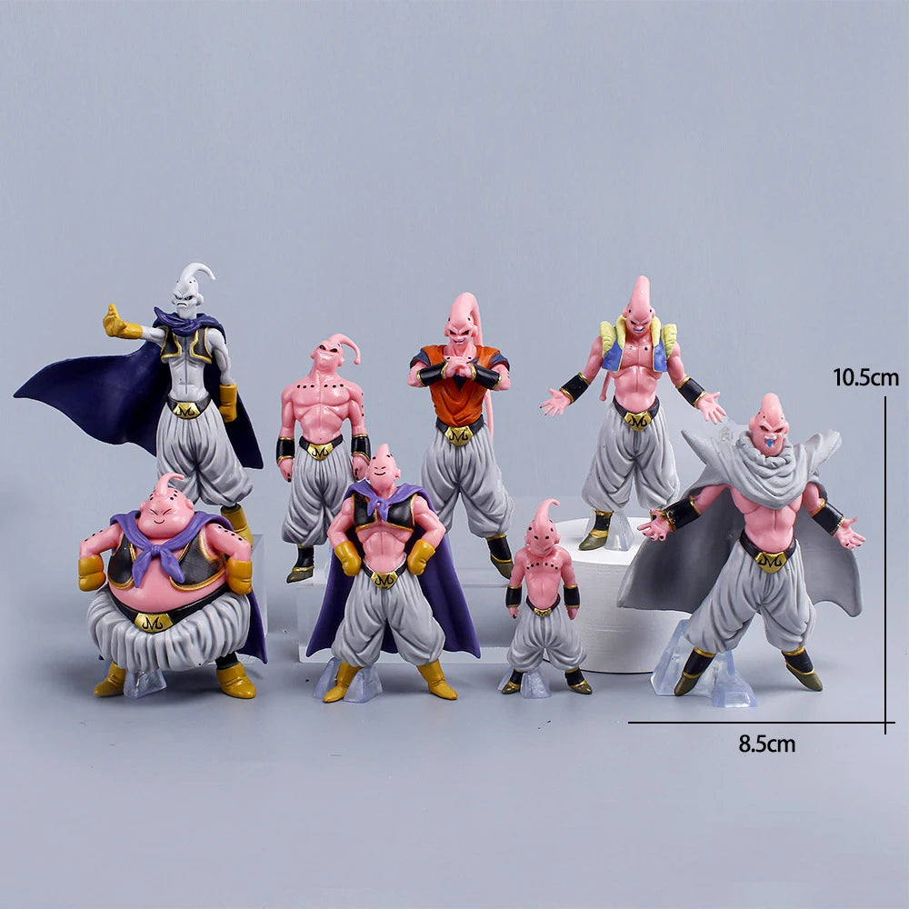 8pcs/Set  Dragon Ball Z Anime Figure Majin Buu  Fat Buu PVC Action Figures Collection Model Toys For Children Adult