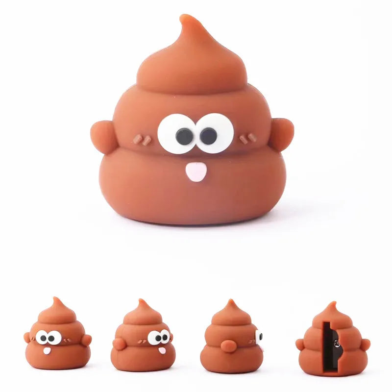 Creative Mini Cute Poop Pencil Sharpener for Elementary School Students Convenient Pencil Sharpener Children's Reward Gift