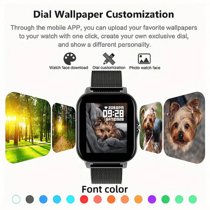 Simson SmartWatch Android Phone 1.44" Color Screen Full Touch Custom Dial Smart Watch with Bluetooth Call