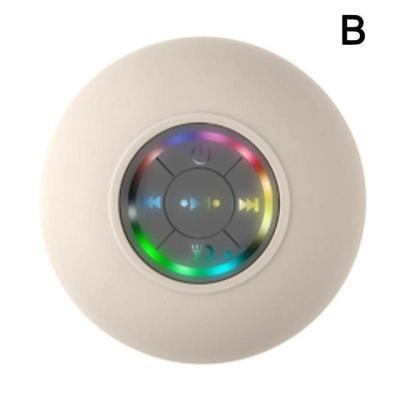 Big Suction Cup Waterproof Shower Bluetooth Speaker LED Light Emitting