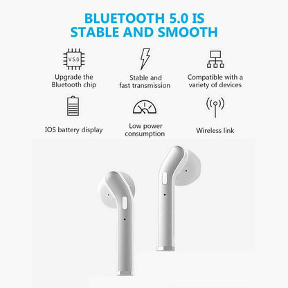 Bluetooth 5.0 Earbuds Headphones Wireless Noise Cancelling In-Ear Waterproof