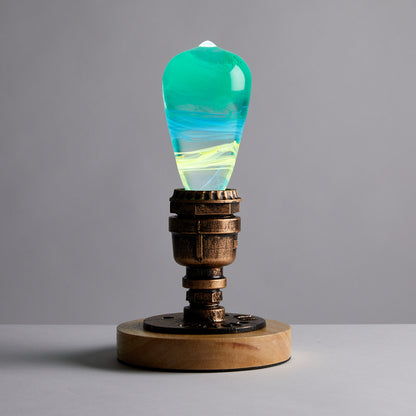 EP LIGHT Resin Wood Table Lamp, Ambient Night Light, Creative Lighting