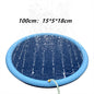 Pool Summer Outdoor Water Toys Fun Backyard Fountain Play Mat Non-Slip Splash Pad For Kids And Pet Dog