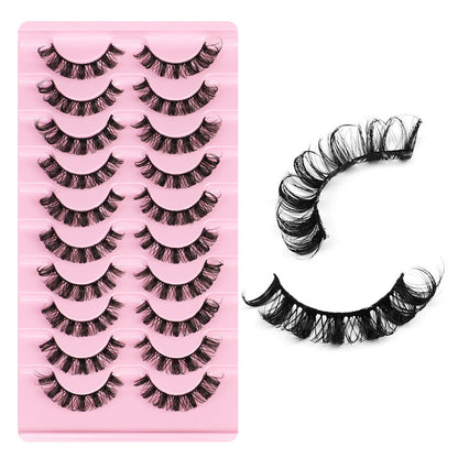 10 Pairs False Eyelashes, DD Curve, Thick, Eyelash