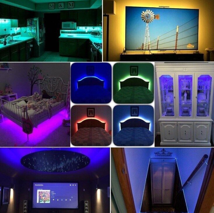 USB LED Light Strip 2-5M RGB Color 5050 Color Changing With TV Kitchen Lighting (UK Shipping only)