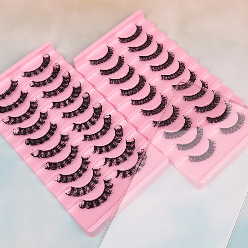 10 Pairs False Eyelashes, DD Curve, Thick, Eyelash