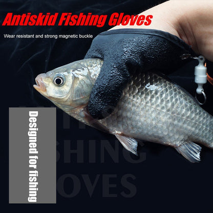 Fishing Gloves Anti-Slip Protect Hand From Puncture Scrapes Fisherman Professional Catch Fish Latex Hunting Gloves