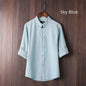 Breazy Soft Men's Linen Vintage Plus Size Shirt