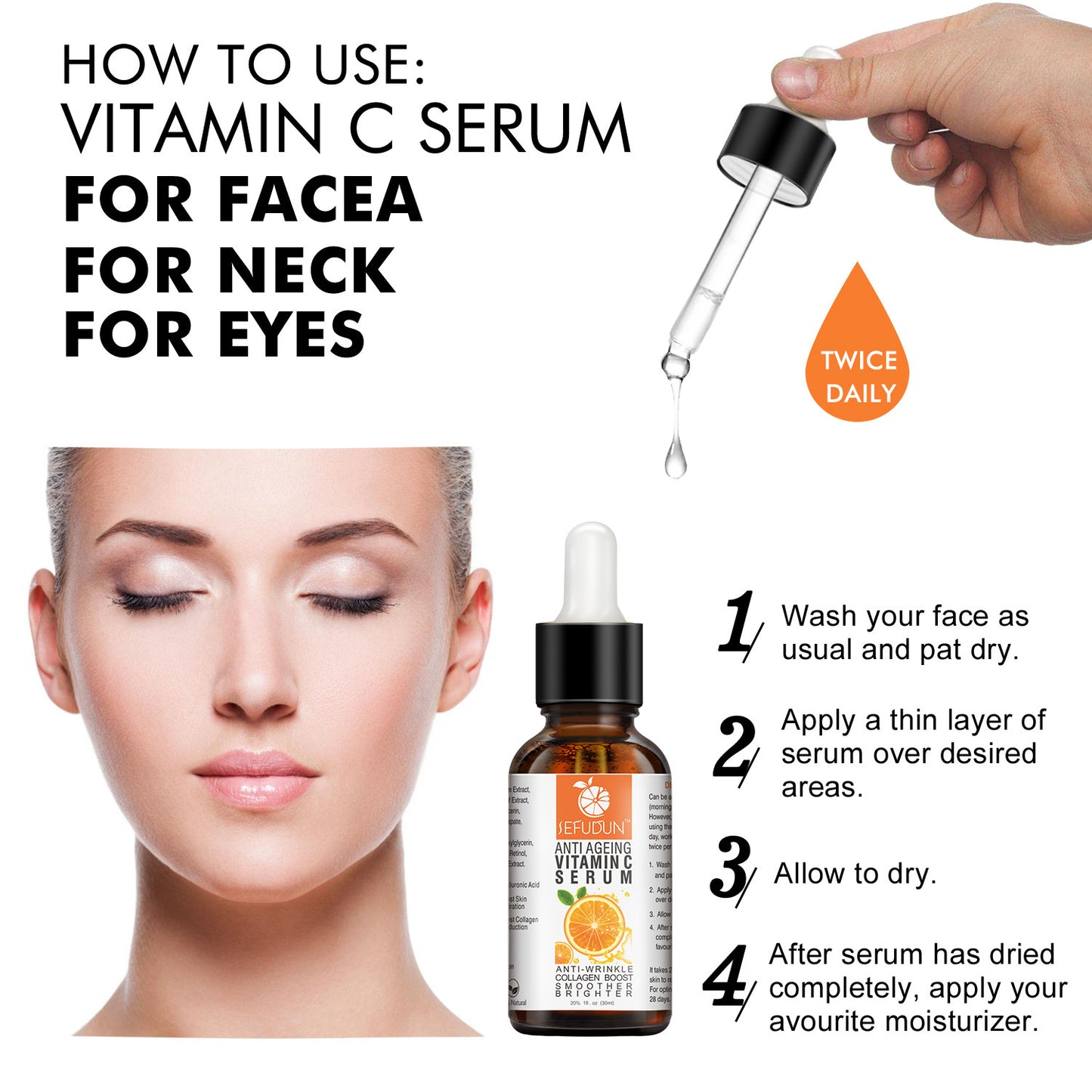 Vitamin C Serum Original Liquid Moisturizing Anti Wrinkle