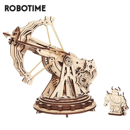 Robotime ROKR Siege Heavy Ballista 3D Wooden Puzzle War Game Assembly Toys