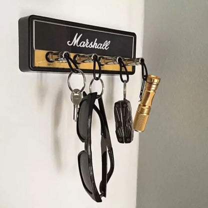 Marshall Key Holder,Wall Mounting Guitar Amp Key Hooks For Musician Lovers, JCM800 Keychain Including 4 Pieces Key Ring.