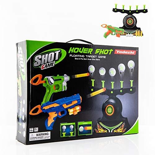 Shooting Targets For Guns Shooting Game Glow In The Dark Floating Ball Target Practice Toys For Kids Boys Hover Shot 1 Blaster Toy Gun 10 Soft Foam Balls 3 Darts